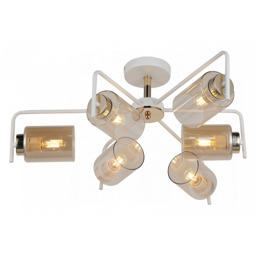Люстра на штанге ILLUMICO  IL8248-6COU-79 WH GD