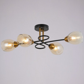 Люстра на штанге ILLUMICO Celeste IL8263-4COU-79 BK GD Celeste