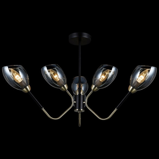 Люстра на штанге ILLUMICO  IL9960-6CSQ-79 BK AB