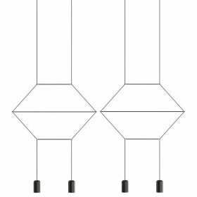 Подвесной светильник Imperiumloft Via Wireflow polyhedral Via01