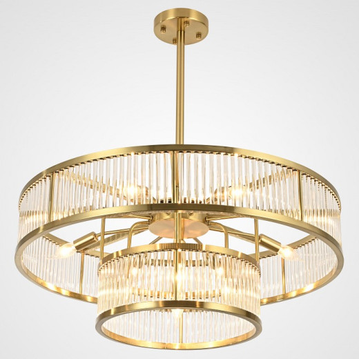 Люстра на штанге Imperiumloft RH Marais Round Chandelier D80 40,2668