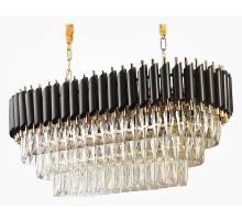 Подвесной светильник Imperiumloft Empire Black Rectangular Chandelier Crystal 40.2893