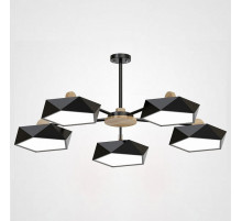 Люстра на штанге Imperiumloft Geometric Черная GEOMETRIC-CH01