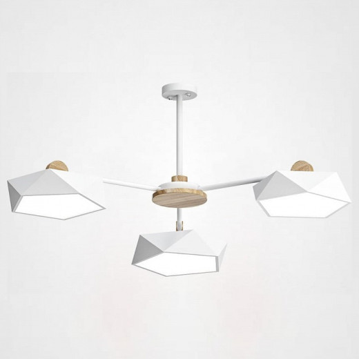 Люстра на штанге Imperiumloft Geometric Белая GEOMETRIC-CH01