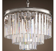 Подвесная люстра Imperiumloft Rh 1920S Odeon Clear Glass Fringe 40.1539