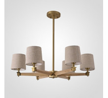 Люстра на штанге Imperiumloft Jorgenson Beige/Light wood STAVRA01