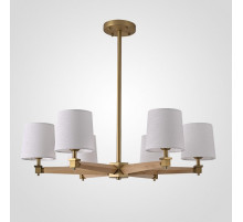 Люстра на штанге Imperiumloft Jorgenson White/Light wood STAVRA01