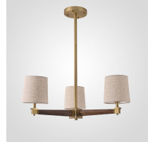 Люстра на штанге Imperiumloft Jorgenson Beige/Dark wood STAVRA01