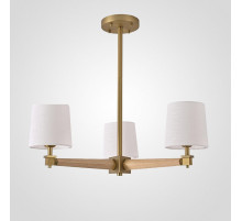 Люстра на штанге Imperiumloft Jorgenson White/Light wood STAVRA01