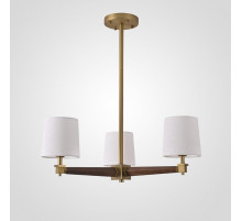 Люстра на штанге Imperiumloft Jorgenson White/Dark wood STAVRA01