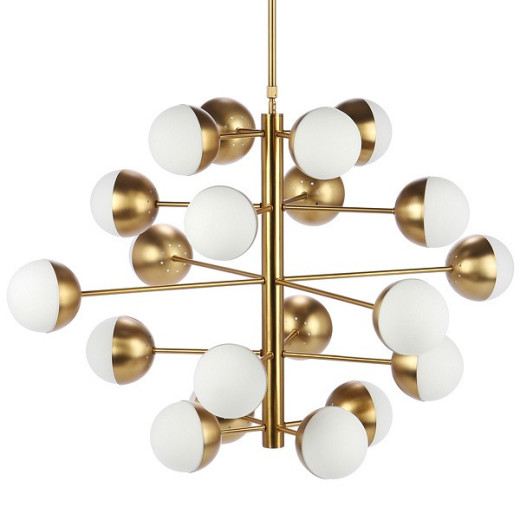 Люстра на штанге Imperiumloft Globe Cedar Moss Light 40,1667