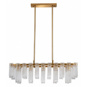 Люстра на штанге Indigo Brina 12027/10PL Brass