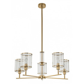 Люстра на штанге Indigo Dante 13022/5R Brass