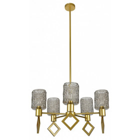 Люстра на штанге Indigo Preda 13025/5R Gold