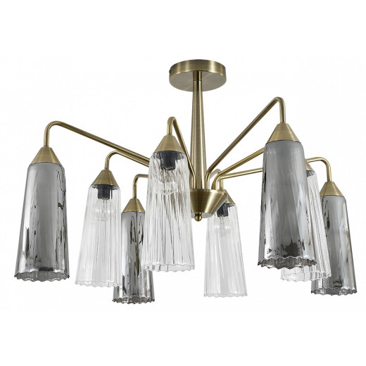 Люстра на штанге Indigo Campana 13028/8R Brass