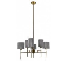Люстра на штанге Indigo Plisse 13033/6R Brass