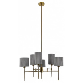 Люстра на штанге Indigo Plisse 13033/6R Brass