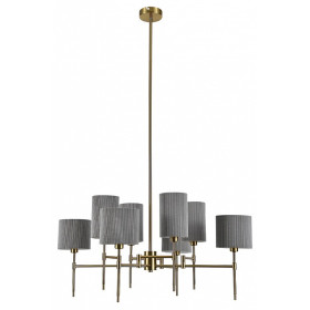 Люстра на штанге Indigo Plisse 13033/8R Brass