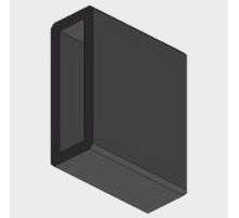 Заглушка для трека Italline IT010 IT010-4014 black