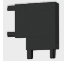 Соединитель угловой L-образный для треков накладных Italline IT09 IT09-9029 black