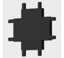 Соединитель X-образный для корда Italline IT09 IT09-9031 black