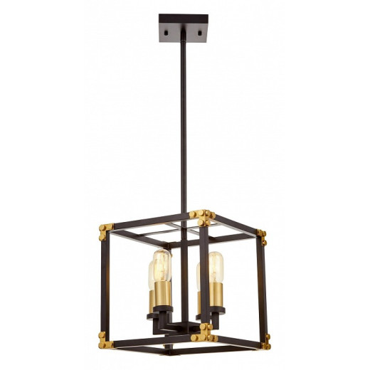 Люстра на штанге LUMINA DECO Waldorf LDP 1140-4 BK+MD