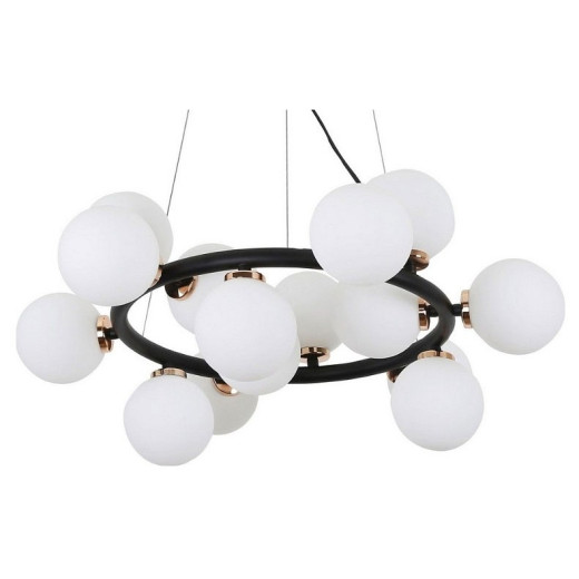 Подвесная люстра LUMINA DECO Marsiada LDP 6033-15 BK+MD