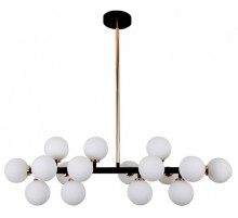 Люстра на штанге LUMINA DECO Marsiada LDP 6033-16 BK+MD