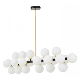 Люстра на штанге LUMINA DECO MARSIADA LDP 6033-24 BK+GD