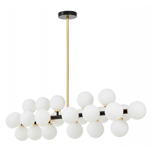 Люстра на штанге LUMINA DECO MARSIADA LDP 6033-24 BK+GD