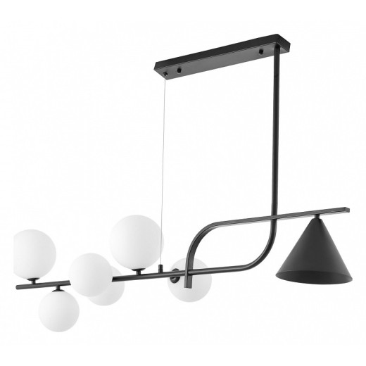 Светильник на штанге LUMINA DECO AMADEO LDP 7036-7 BK+WT