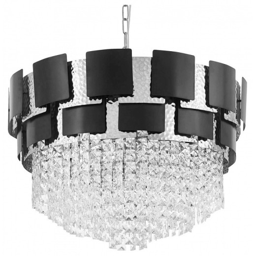 Подвесная люстра LUMINA DECO MOLINA LDP 7045-600 BK+CHR