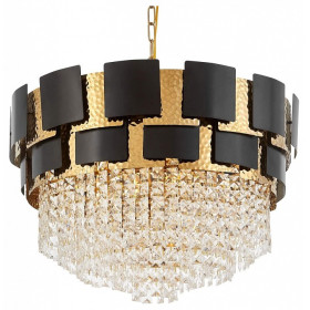 Подвесная люстра LUMINA DECO MOLINA LDP 7045-600 BK+GD