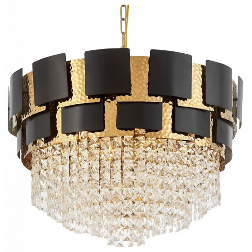 Подвесная люстра LUMINA DECO MOLINA LDP 7045-600 BK+GD
