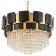 Подвесная люстра LUMINA DECO MOLINA LDP 7045-600 BK+GD