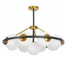 Люстра на штанге LUMINA DECO Donzano LDP 8034-9 BK+WT