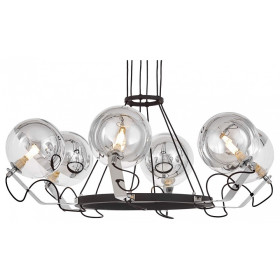 Подвесная люстра LUMINA DECO MARSEO LDP 9110-6 BK+CHR