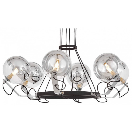 Подвесная люстра LUMINA DECO MARSEO LDP 9110-6 BK+CHR