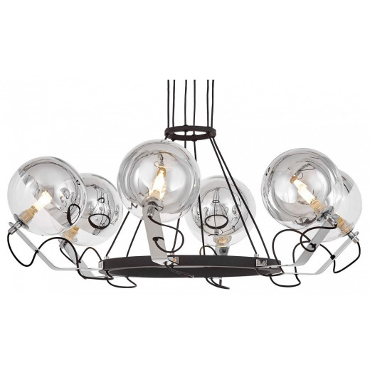 Подвесная люстра LUMINA DECO MARSEO LDP 9110-6 BK+CHR