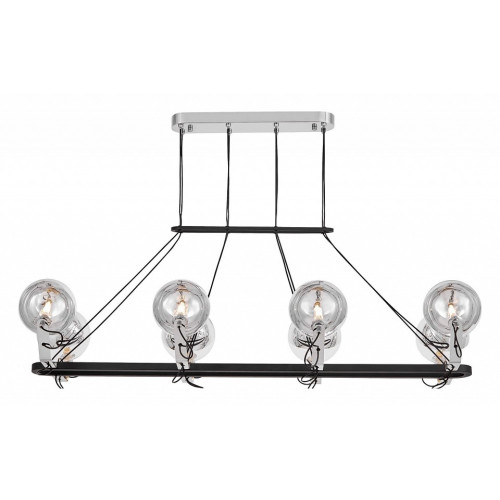 Подвесная люстра LUMINA DECO MARSEO LDP 9110-8-PR BK+CHR