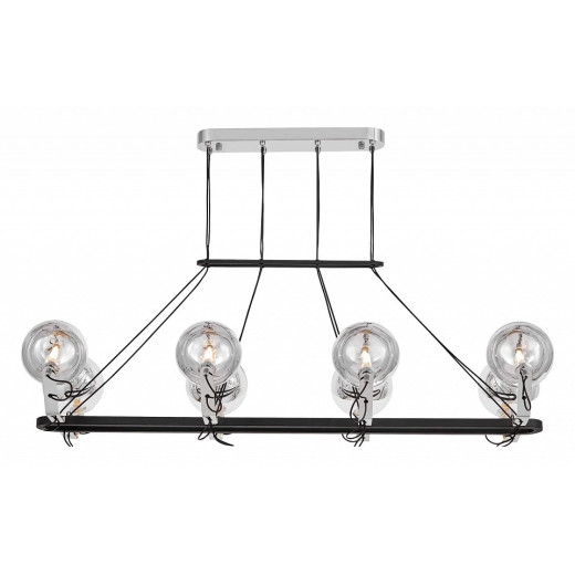 Подвесная люстра LUMINA DECO MARSEO LDP 9110-8-PR BK+CHR