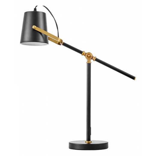 Настольная лампа офисная LUMINA DECO FELA LDT 7733-1 BK+MD