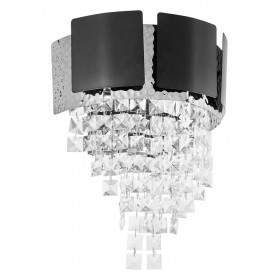 Накладной светильник LUMINA DECO MOLINA LDW 7045-2 BK+CHR