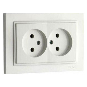 Розетка двойная Mono Electric Despina 102-010005-121