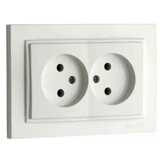 Розетка двойная Mono Electric Despina 102-010005-121