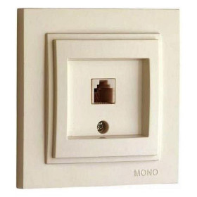 Розетка телефонная RJ-11 Mono Electric Despina 102-170005-124