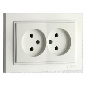 Розетка двойная Mono Electric Despina 102-190005-121