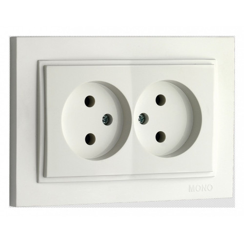 Розетка двойная Mono Electric Despina 102-190005-121