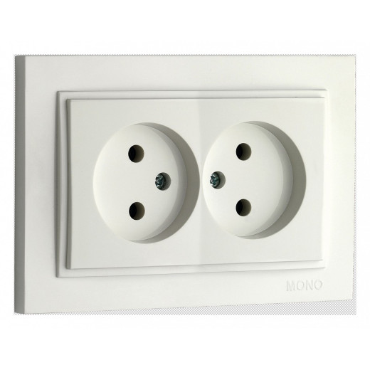 Розетка двойная Mono Electric Despina 102-190005-121