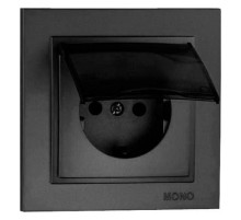Розетка с заземлением с крышкой Mono Electric Despina 102-202021-118